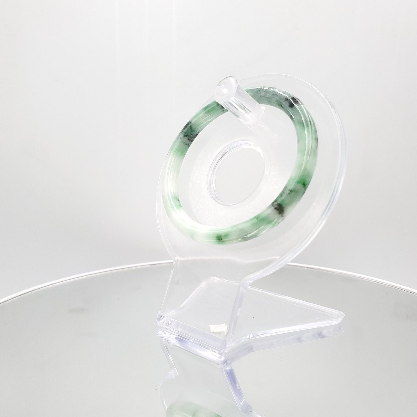 Yingmart 54mm Certified Grade A Jade Light Green & Green, Natural Jadeite Bracelet, Vintage Jewelry, jade jewelry, Accessories