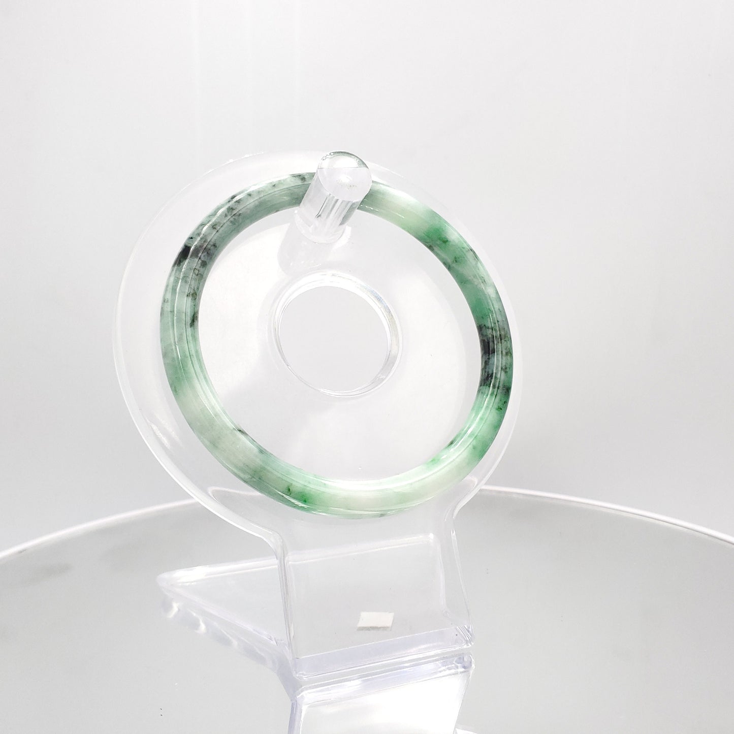 Yingmart 55mm SZ22067486 Certified Grade A Jade Light Green & Green, Natural Jadeite Bracelet, Vintage Jewelry, jade jewelry, Accessories