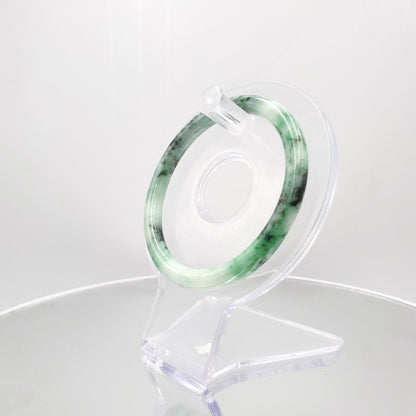 Yingmart 55mm SZ22067486 Certified Grade A Jade Light Green & Green, Natural Jadeite Bracelet, Vintage Jewelry, jade jewelry, Accessories