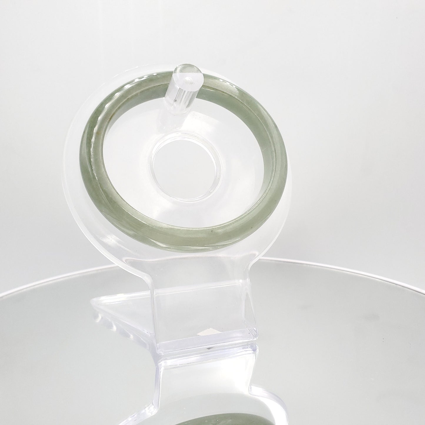 Yingmart 56mm SZ22067494 Genuine Burmese Deep Bluish Green Jadeite Jade Bangle Bracelet, Vintage Jewelry, jade jewelry, Accessories