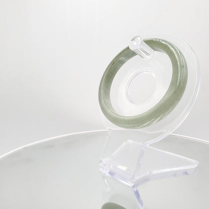 Yingmart 56mm SZ22067494 Genuine Burmese Deep Bluish Green Jadeite Jade Bangle Bracelet, Vintage Jewelry, jade jewelry, Accessories