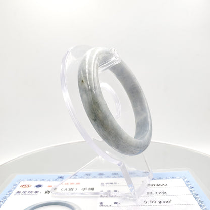 Yingmart 56mm  Light Purple Blue Shade Genuine Burmese Jade A Jaideite Jade Bangle, Vintage Jewelry, jade jewelry, Accessories