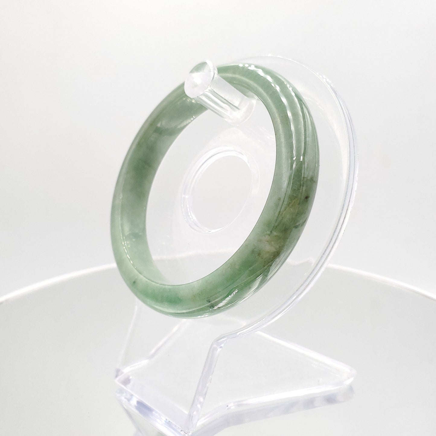 Yingmart 53mm SZ22074634 Vintage Green Genuine Burmese Jade A Jaideite Jade Bangle, Vintage Jewelry, jade jewelry, Accessories