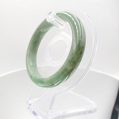 Yingmart 53mm SZ22074634 Vintage Green Genuine Burmese Jade A Jaideite Jade Bangle, Vintage Jewelry, jade jewelry, Accessories