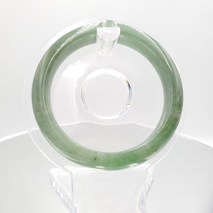 Yingmart 53mm SZ22074634 Vintage Green Genuine Burmese Jade A Jaideite Jade Bangle, Vintage Jewelry, jade jewelry, Accessories