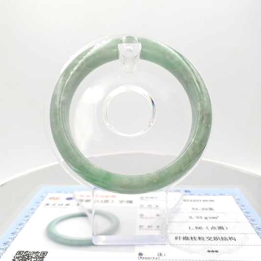 Yingmart 56mm Green Genuine Burmese Jade A Jaideite Jade Bangle, Vintage Jewelry, jade jewelry, Accessories, natural jade, gift for her