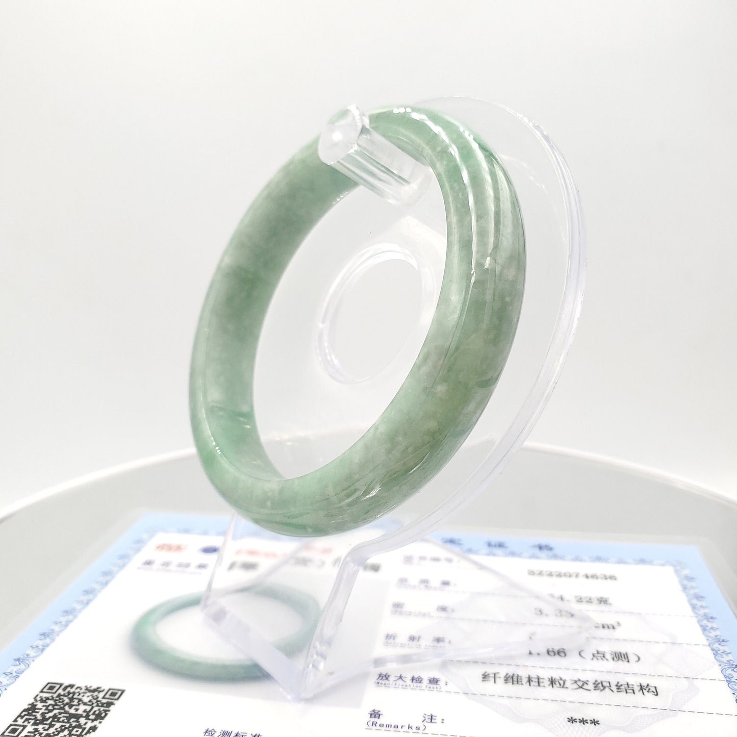 Yingmart 56mm Green Genuine Burmese Jade A Jaideite Jade Bangle, Vintage Jewelry, jade jewelry, Accessories, natural jade, gift for her