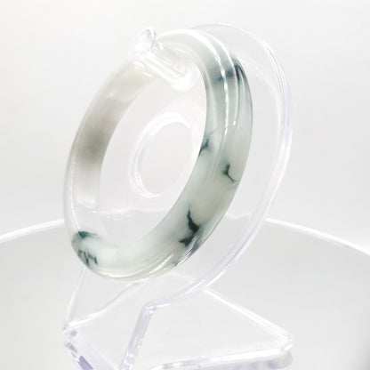 Yingmart 53mm SZ22076290 Blue Veins Genuine Burmese Jade A Jaideite Jade Bangle, Vintage Jewelry, jade jewelry, Accessories, natural jade