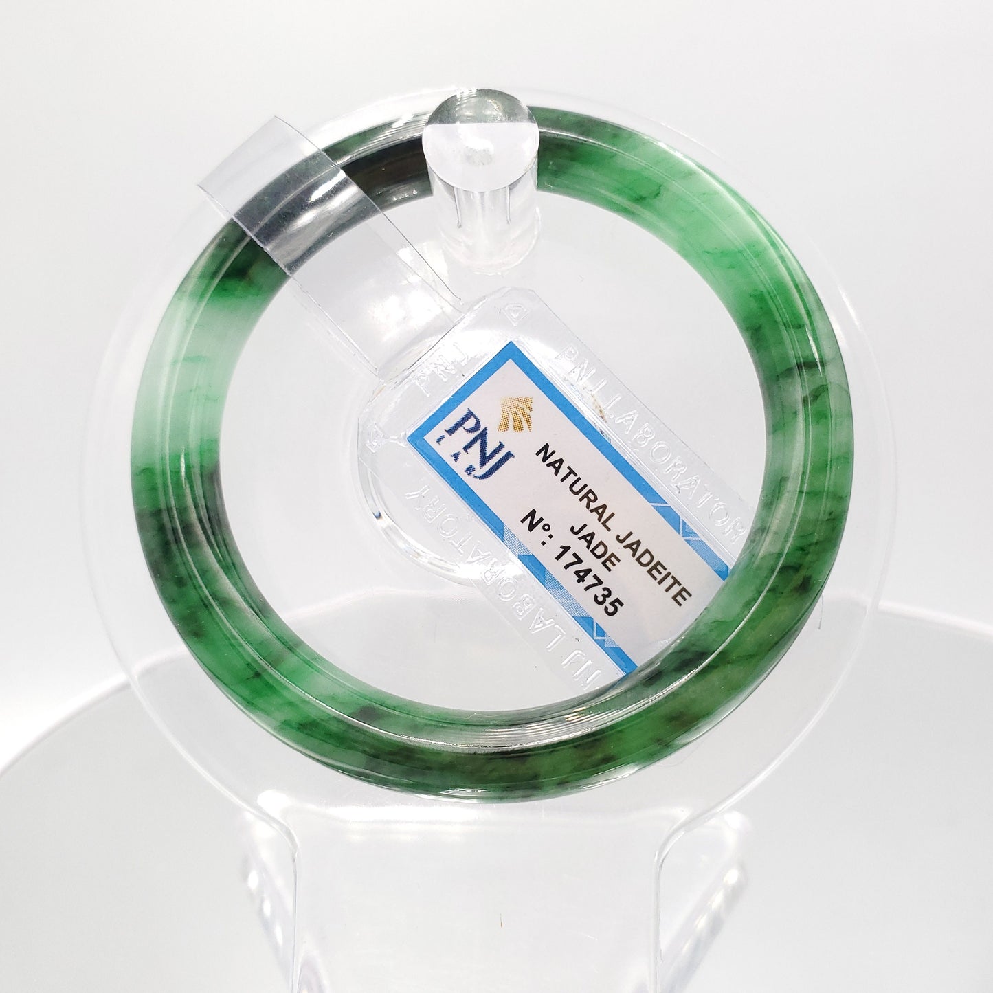 Yingmart 51mm PNJ174735 Certified Natural Light Green Jade Jadeite Bangle  Bracelets, Real Gemstone Bracelet, Vintage Jewelry