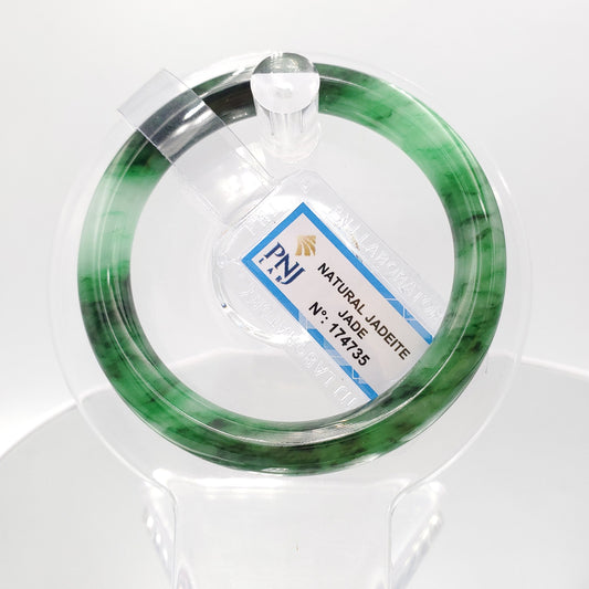 Yingmart 51mm PNJ174735 Certified Natural Light Green Jade Jadeite Bangle  Bracelets, Real Gemstone Bracelet, Vintage Jewelry