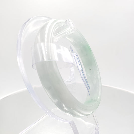 Yingmart 58mm Certified Natural Green White To Green. Grey White Jade Bangle Bracelet, Real Gemstone Bracelet,Vintage Jewelry