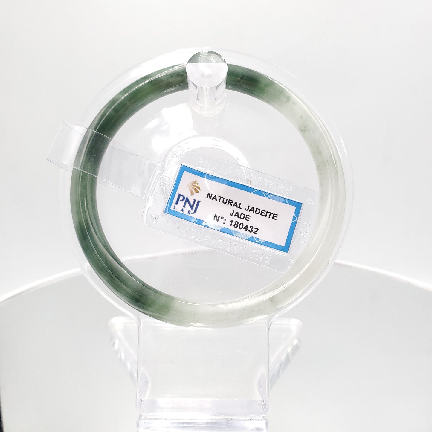 Yingmart 59mm PNJ180432 Certified Natural Dark Yellowish Green. GRey White jade bangle Bracelet,Real Gemstone Bracelet,Vintage Jewelry