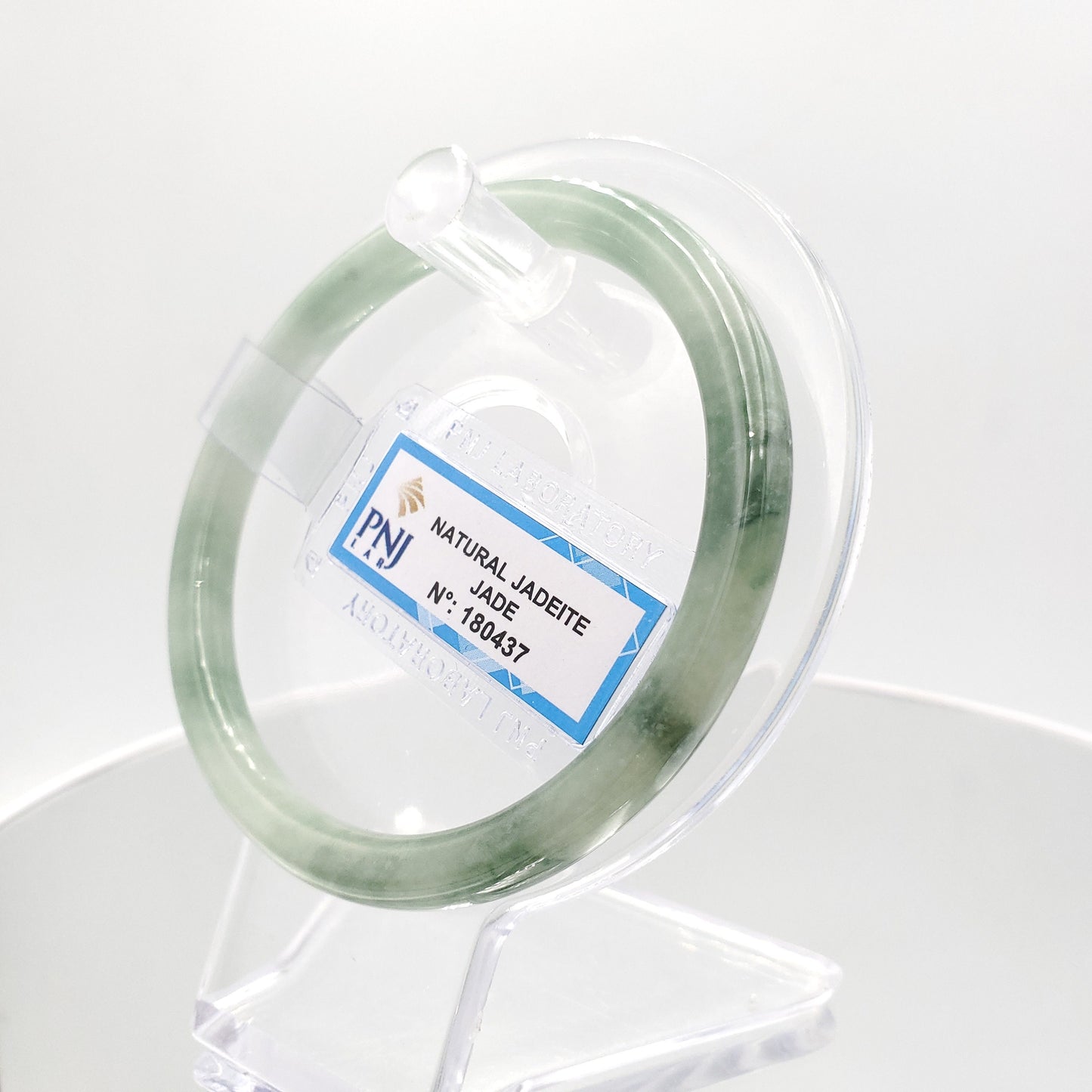 Yingmart 59mm Certified Natural Yellowish greyish green, grey white jadeite jade bangle Bracelet, Real Gemstone Bracelet, Vintage Jewelry