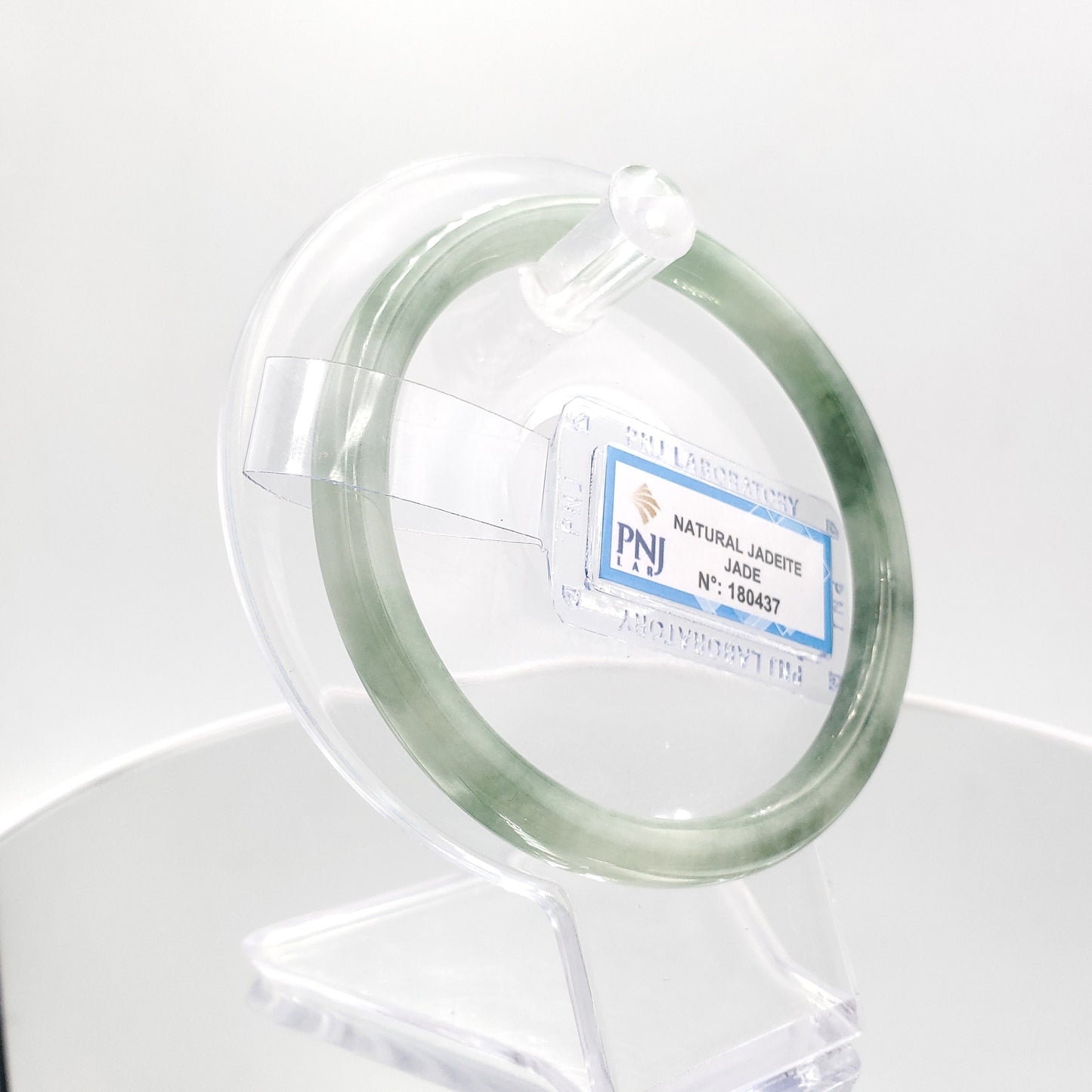 Yingmart 59mm Certified Natural Yellowish greyish green, grey white jadeite jade bangle Bracelet, Real Gemstone Bracelet, Vintage Jewelry