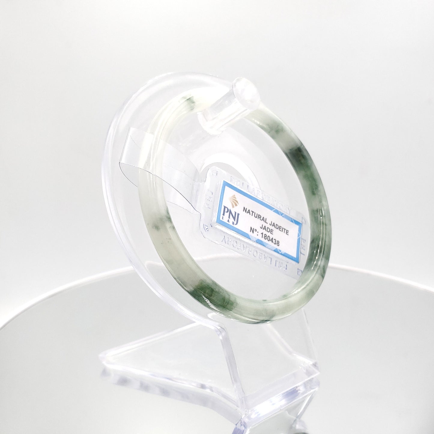 Yingmart 60mm PNJ180438 Certified Natural Yellowish greyish green, grey white jadeite jade bangle Bracelet, Real Gemstone Bracelet, Vintage