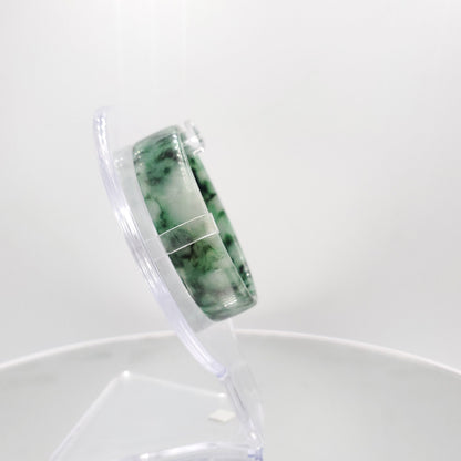 Yingmart 50mm Genuine Rare Green Floating Dark Green Floral Veins Burmese Jade A Bangle Bracelet,Vintage Jewelry,jade jewelry,Accessories