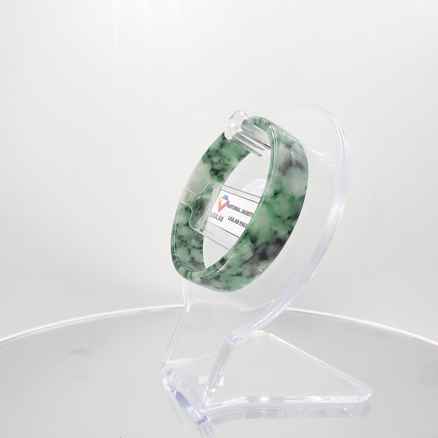 Yingmart 50mm Genuine Rare Green Floating Dark Green Floral Veins Burmese Jade A Bangle Bracelet,Vintage Jewelry,jade jewelry,Accessories
