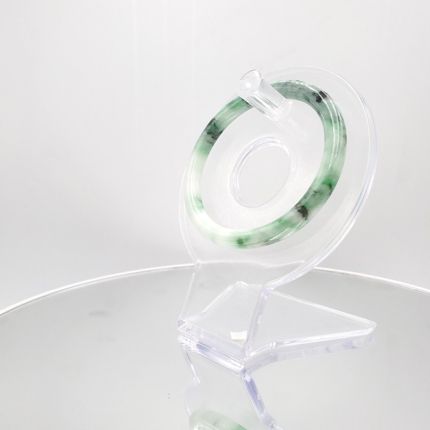 Yingmart 54mm Certified Grade A Jade Light Green & Green, Natural Jadeite Bracelet, Vintage Jewelry, jade jewelry, Accessories