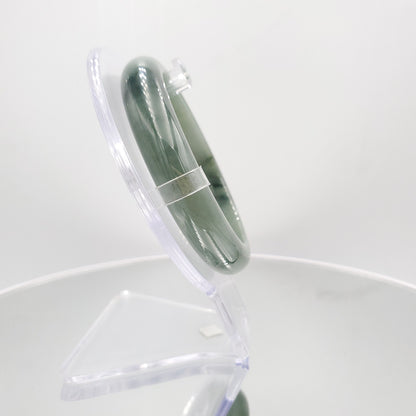 Yingmart 56mm Genuine BurmeseBluish Green And Deep Bluish Green Jadeite Jade Bangle Bracelet , Vintage Jewelry, jade jewelry, Accessories