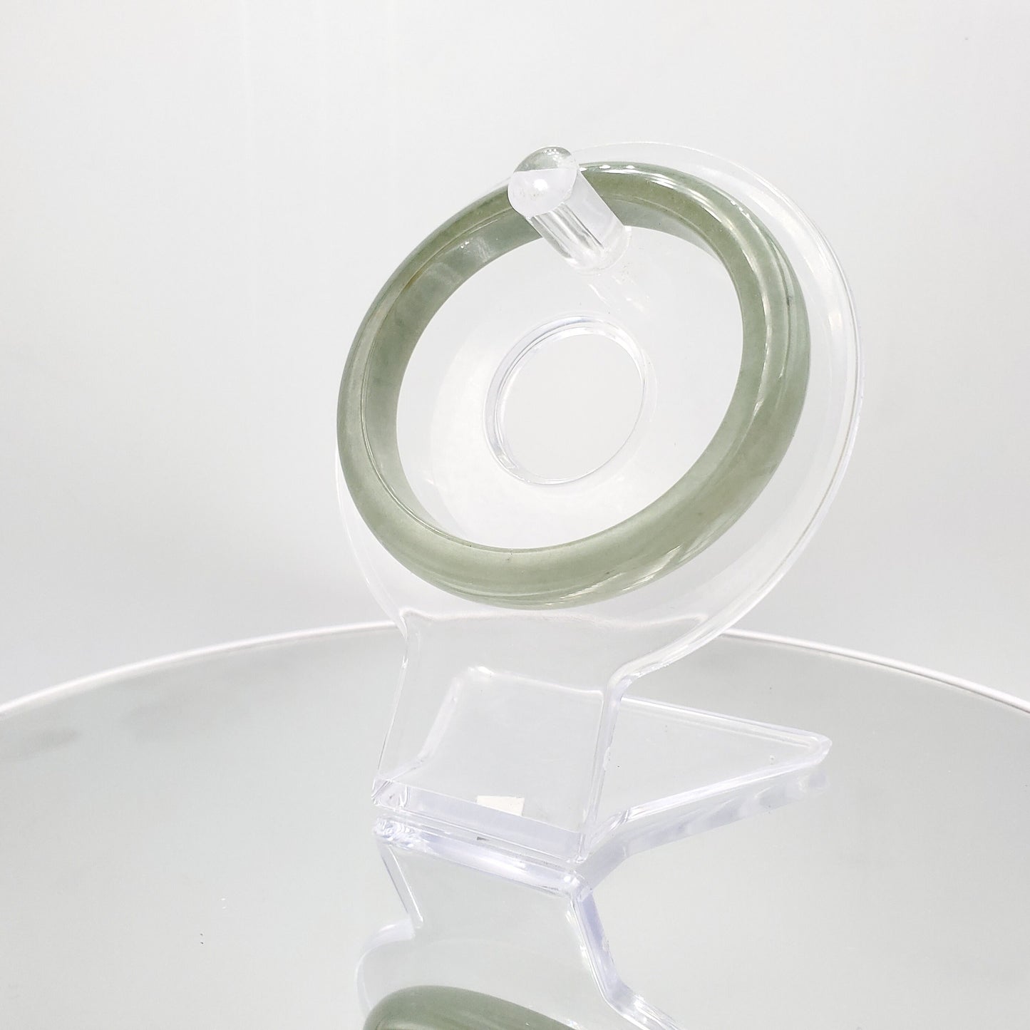 Yingmart 56mm SZ22067494 Genuine Burmese Deep Bluish Green Jadeite Jade Bangle Bracelet, Vintage Jewelry, jade jewelry, Accessories