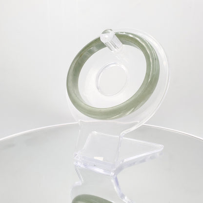 Yingmart 56mm SZ22067494 Genuine Burmese Deep Bluish Green Jadeite Jade Bangle Bracelet, Vintage Jewelry, jade jewelry, Accessories