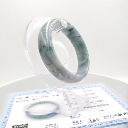 Yingmart 53mm SZ22074631 Blue Green Genuine Burmese Jade A Jaideite Jade Bangle, Vintage Jewelry, jade jewelry, Accessories