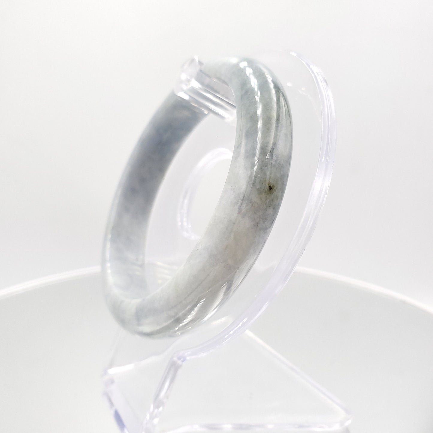 Yingmart 56mm  Light Purple Blue Shade Genuine Burmese Jade A Jaideite Jade Bangle, Vintage Jewelry, jade jewelry, Accessories