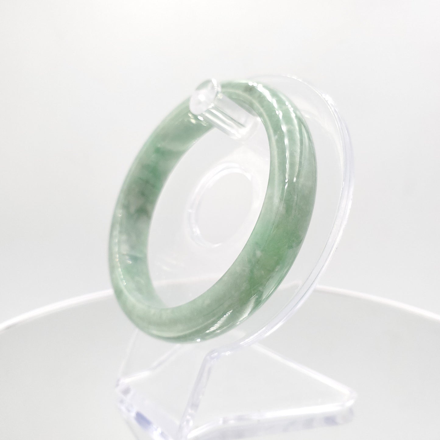 Yingmart 56mm Green Genuine Burmese Jade A Jaideite Jade Bangle, Vintage Jewelry, jade jewelry, Accessories, natural jade, gift for her