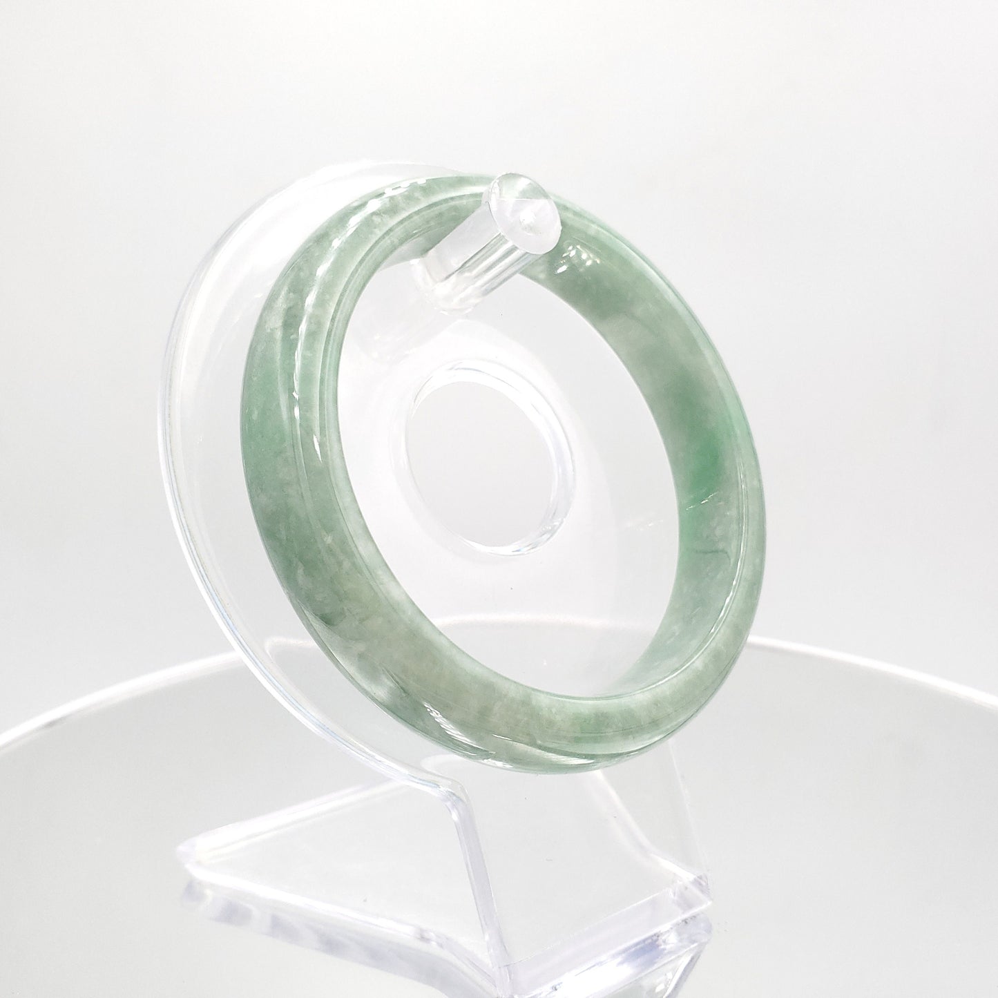 Yingmart 56mm Green Genuine Burmese Jade A Jaideite Jade Bangle, Vintage Jewelry, jade jewelry, Accessories, natural jade, gift for her