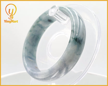 Yingmart 53mm SZ22074631 Blue Green Genuine Burmese Jade A Jaideite Jade Bangle, Vintage Jewelry, jade jewelry, Accessories
