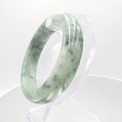 Yingmart 57mm Genuine Floating Apple Green Jade A Jadeite Bangle,  Burmese Myanmar Gemstones, Real Gemstone Bracelet, Vintage Jewelry