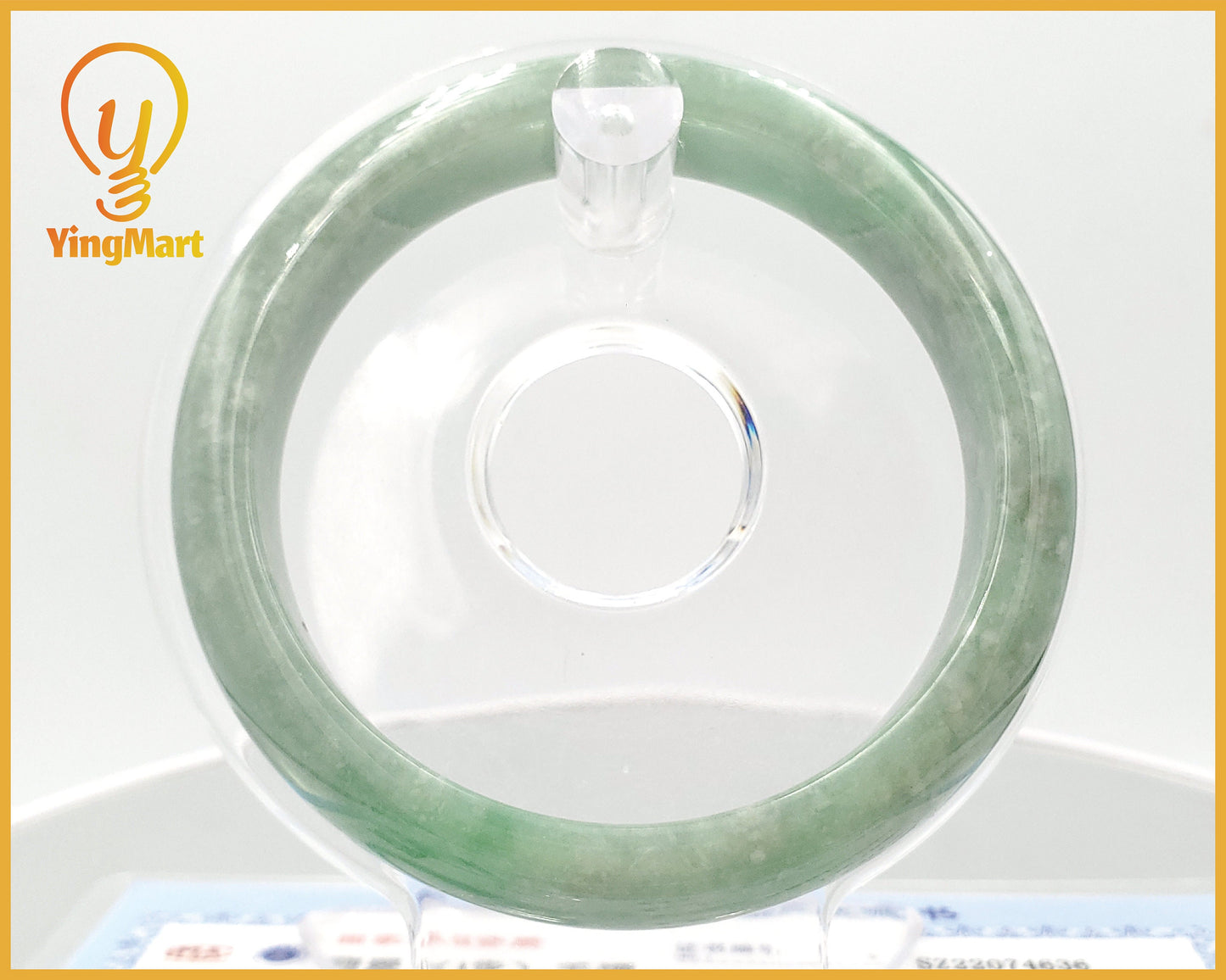 Yingmart 56mm Green Genuine Burmese Jade A Jaideite Jade Bangle, Vintage Jewelry, jade jewelry, Accessories, natural jade, gift for her