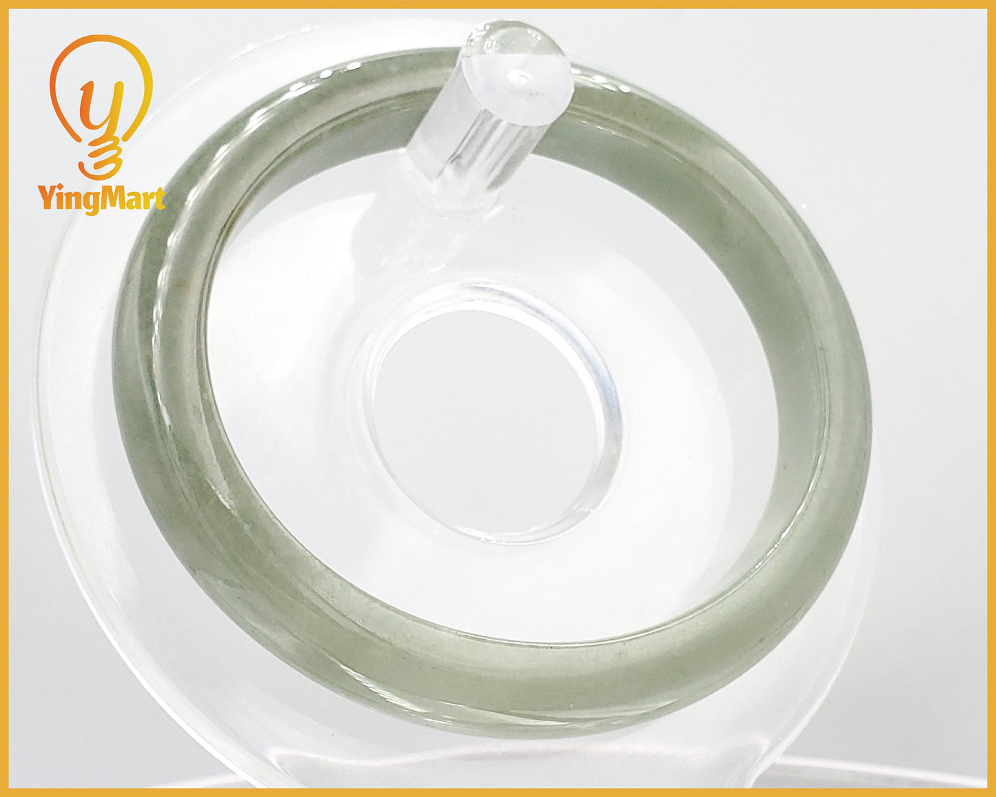 Yingmart 56mm SZ22067494 Genuine Burmese Deep Bluish Green Jadeite Jade Bangle Bracelet, Vintage Jewelry, jade jewelry, Accessories