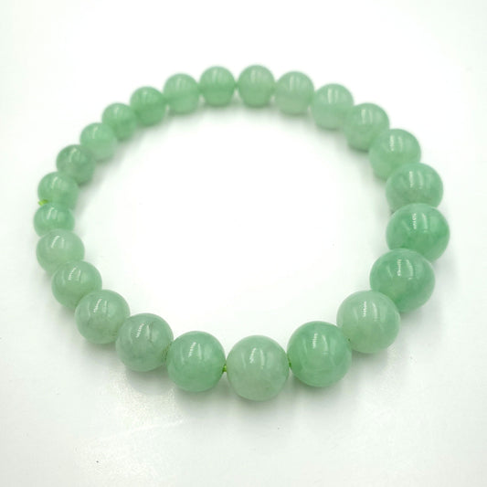Yingmart Icy Apple Green Burmese Type A Jadeite Jade Bracelet , Vintage Jewelry,Accessories,Real Gemstone, Gift for her