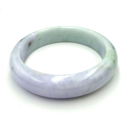 Yingmart 54mm Light Green, Light Purple  jadeite Bracelet Bangle Natural Jade A, Vintage Jewelry, natural jade