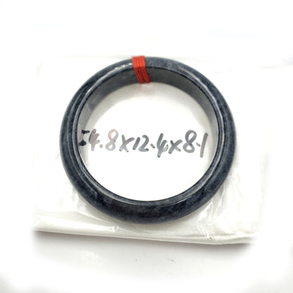 Yingmart   54mm Genuine Black Floating White Spot Myanmar Jade A Jadeite Jade Bangle, Real Gemstone Bangle, Vintage Jewelry, natural jade