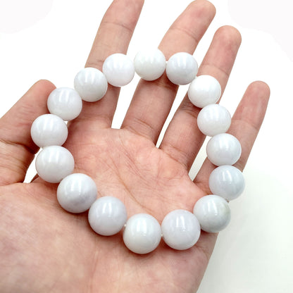 Yingmart  White Jade A Jadeite Jade Bracelet, Burmese Myanmar Gemstones, Real Gemstone Bracelet, Vintage Jewelry, natural jade
