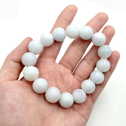 Yingmart  White Jade A Jadeite Jade Bracelet, Burmese Myanmar Gemstones, Real Gemstone Bracelet, Vintage Jewelry, natural jade