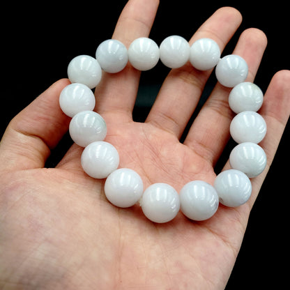Yingmart  White Jade A Jadeite Jade Bracelet, Burmese Myanmar Gemstones, Real Gemstone Bracelet, Vintage Jewelry, natural jade