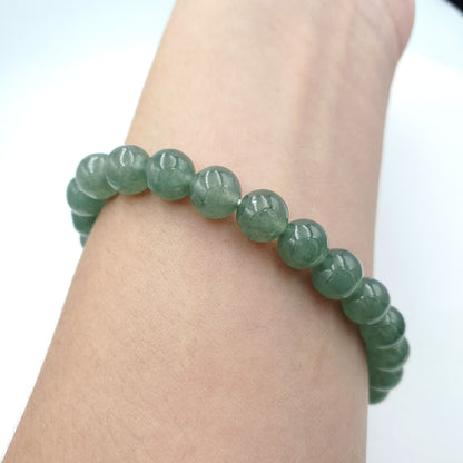Yingmart Icy BRJG04 Transparent Light Green Burmese Authentic Genuine Natural Jadeite Jade Bracelet 7.5mm, Vintage Jewelry, natural jade