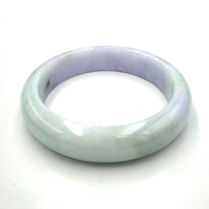 Yingmart 54mm Light Green, Light Purple  jadeite Bracelet Bangle Natural Jade A, Vintage Jewelry, natural jade