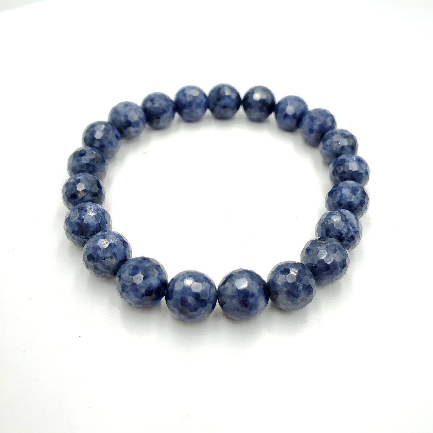 Yingmart BRSB09 Faceted Blue Sapphire beads Bracelet, Sapphire Jewelry, gemstone bracelet, Beaded Bracelet, Blue Bracelet, Gift for Her