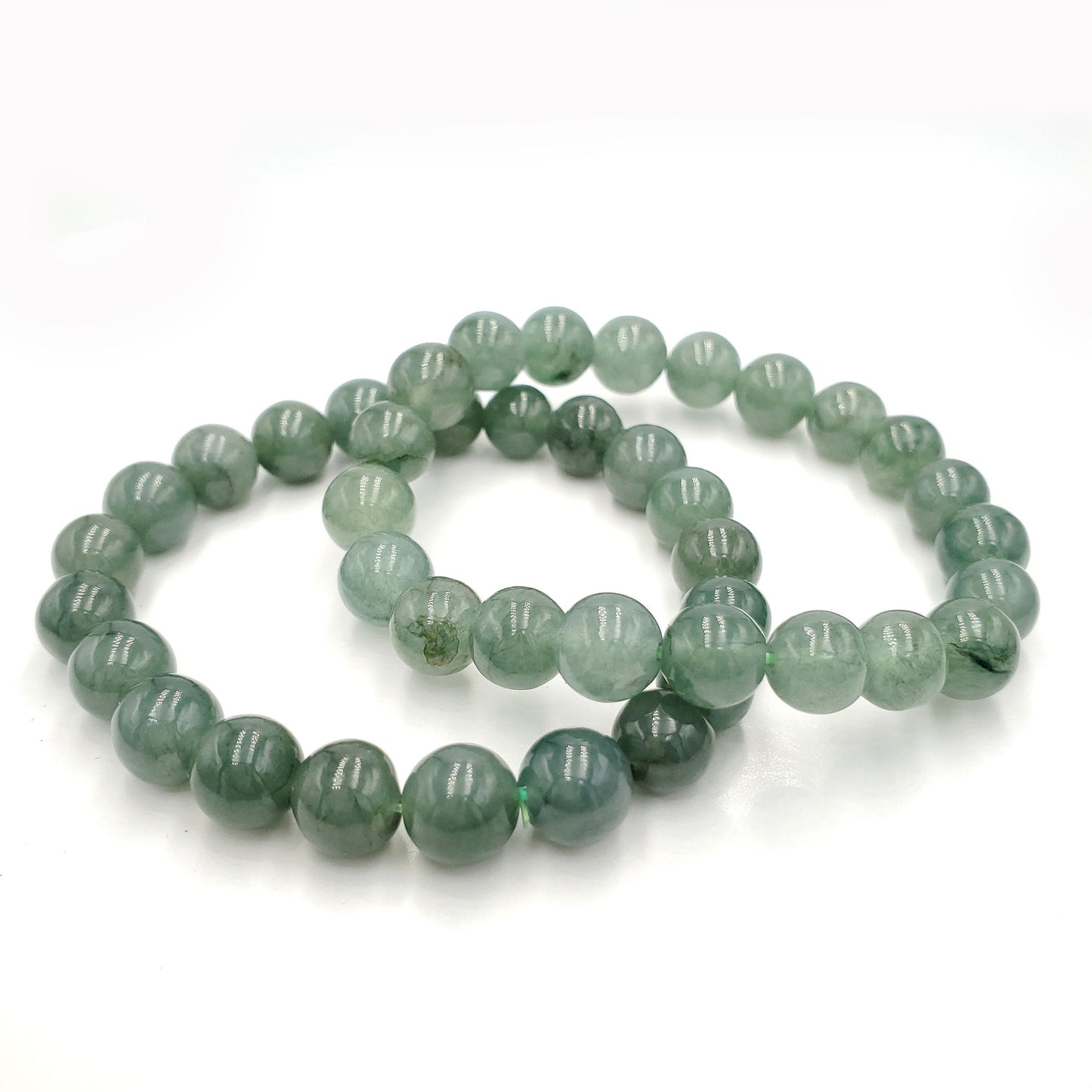 Yingmart  Light Green Guatamela Natural Jadeite Jade Bracelet 9.5 mm, Vintage Jewelry, natural jade, Accessories, Gift for her