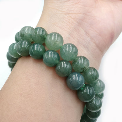 Yingmart  Light Green Guatamela Natural Jadeite Jade Bracelet 9.5 mm, Vintage Jewelry, natural jade, Accessories, Gift for her