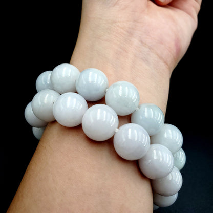 Yingmart  White Jade A Jadeite Jade Bracelet, Burmese Myanmar Gemstones, Real Gemstone Bracelet, Vintage Jewelry, natural jade