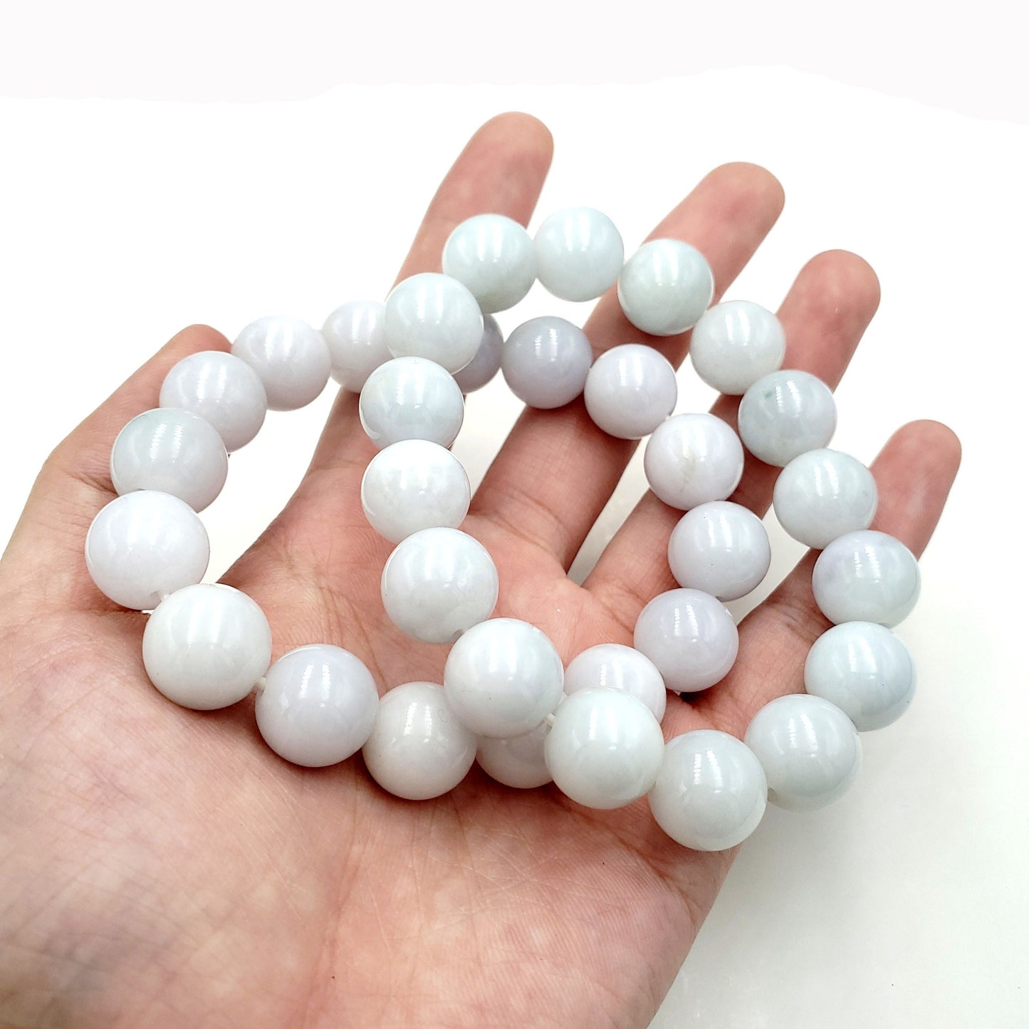 Yingmart  White Jade A Jadeite Jade Bracelet, Burmese Myanmar Gemstones, Real Gemstone Bracelet, Vintage Jewelry, natural jade