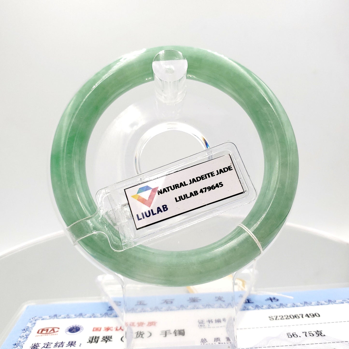 Yingmart 54mm Genuine Burmese Jade A Green Jaideite Bangle Bracelet, Vintage Jewelry, Accessories, natural jadeite jade, jewelry gift