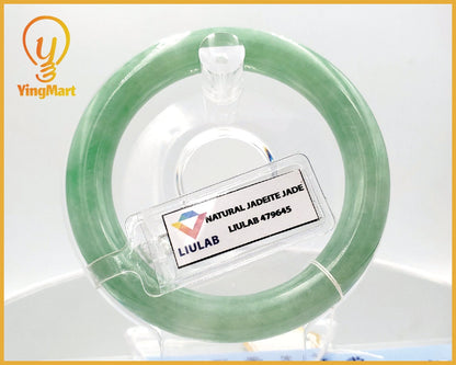 Yingmart 54mm Genuine Burmese Jade A Green Jaideite Bangle Bracelet, Vintage Jewelry, Accessories, natural jadeite jade, jewelry gift