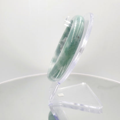 Yingmart 59mm SZ22067491 Certified Grade A Jade Light Green & Green, Genuine Jadeite Bracelet, Vintage Jewelry, jade jewelry, Accessories