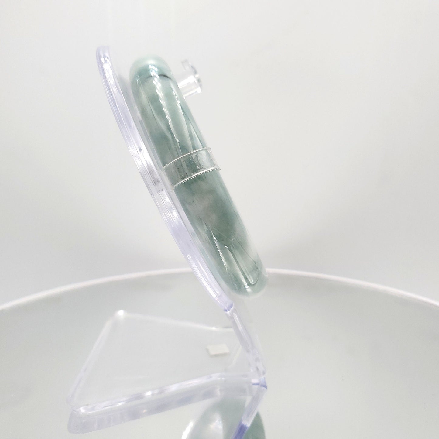 Yingmart 59mm SZ22067491 Certified Grade A Jade Light Green & Green, Genuine Jadeite Bracelet, Vintage Jewelry, jade jewelry, Accessories